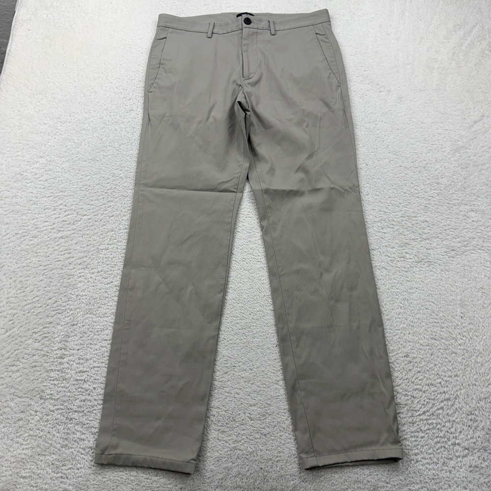Theory Zaine SW Neoteric Slim Fit Pants Mens 33x30 Light Grey F0877214 Chinos
